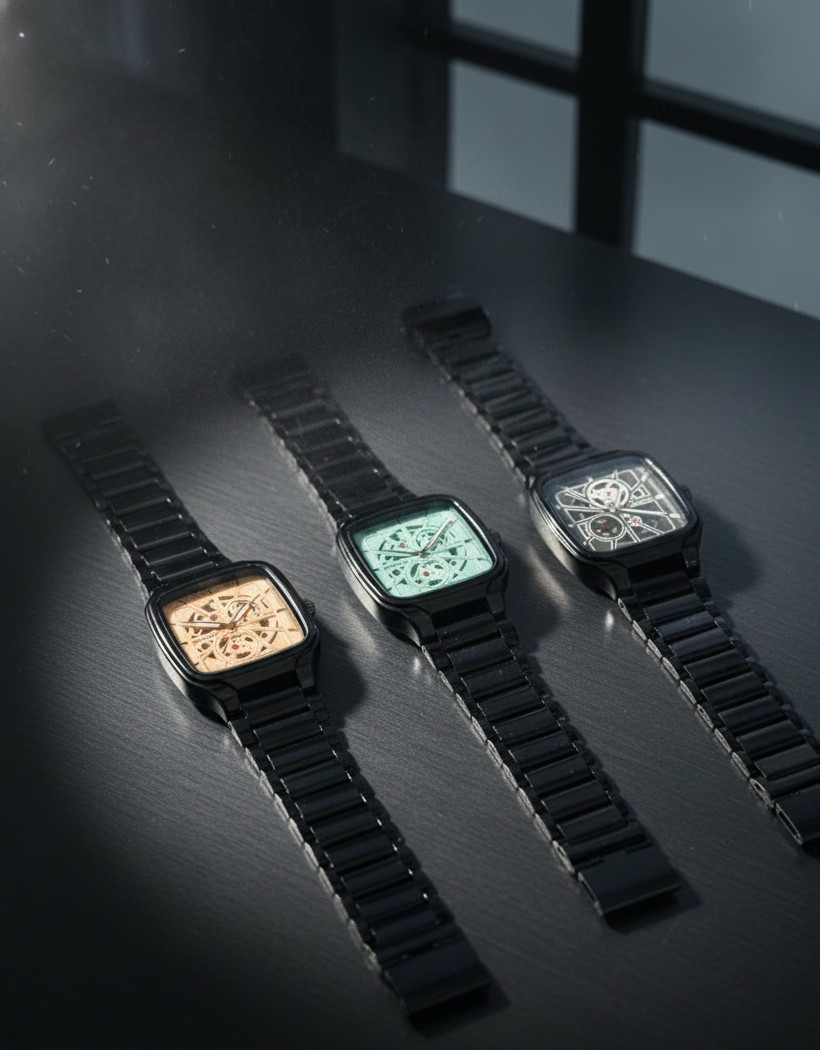 Skeleton Dials Style Watch