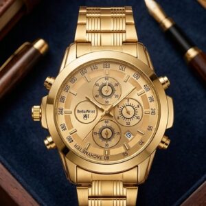 Golden Classic Steel Chronograph Watch