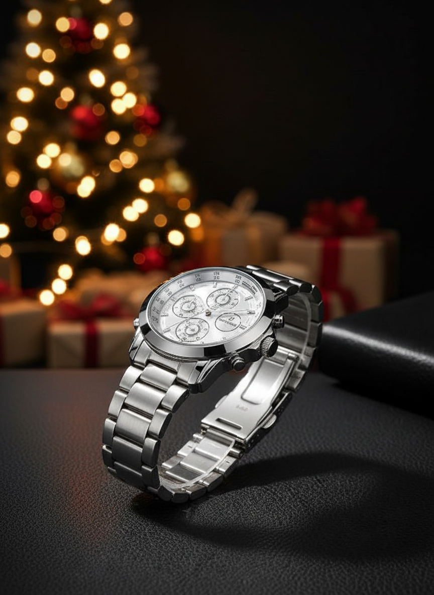 Classic Steel Chronograph Watch