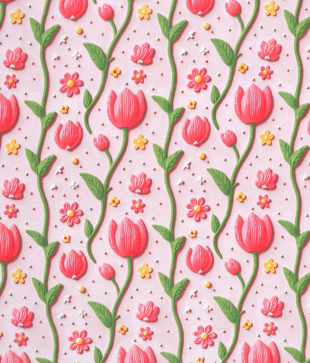 Premium Pink Lotus Cotton King Fitted (Elastic) 7D Digital 1 Bedsheet with 2 Pillow Covers