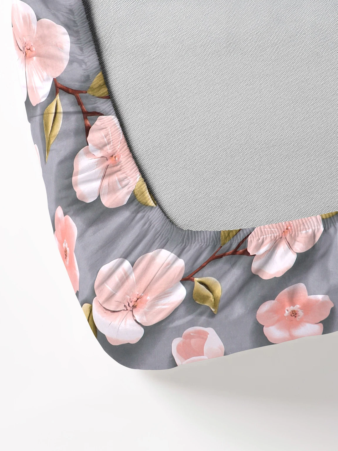 Premium Luxe Cotton King Fitted (Elastic) 7D Digital 1 Bedsheet with 2 Pillow Covers