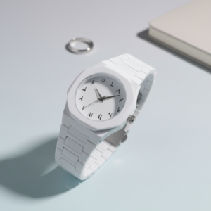 White Arabic Style Watch