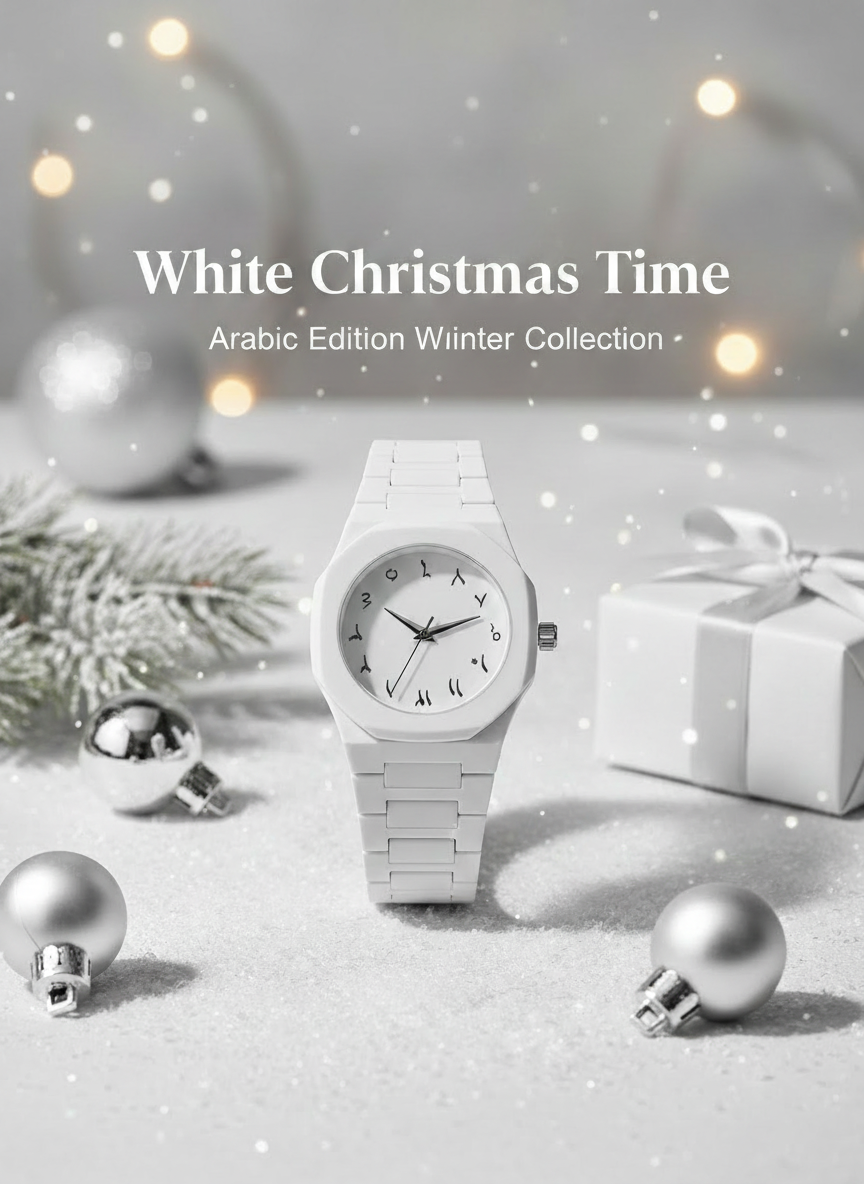 White Arabic Style Watch